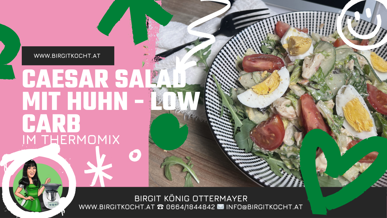 Caeser Salat mit Huhn - Low Carb